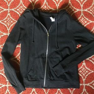 H&M Black Zip Up Hoodie
